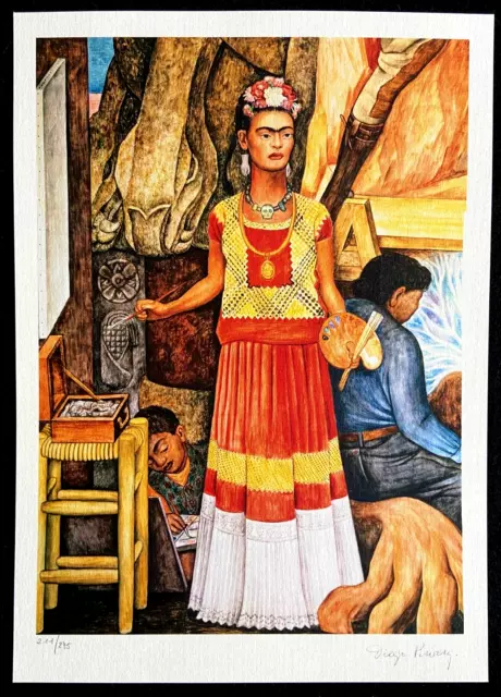 Diego Rivera Lithography 1986 (Picasso Frida Kahlo Fernando Botero Edgar Degas )