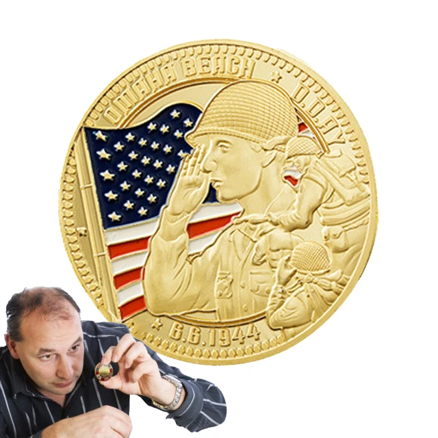 D DAY 80TH Anniversary Coin D Day 80th Anniversary Collection Souvenir D DAY 80TH Anniversary Coin D Day 80th Anniversary Collection Souvenir