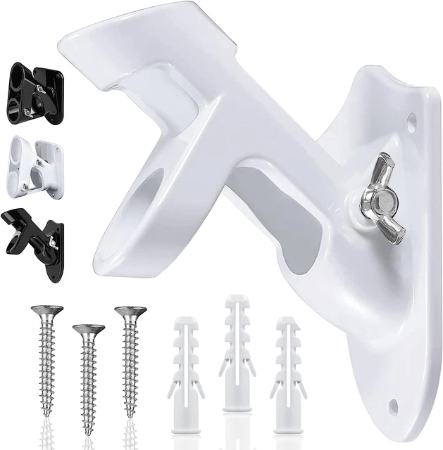 Two-Position Flag Pole Holder, Flag Mounting Bracket with Hardwares, Heavy Duty