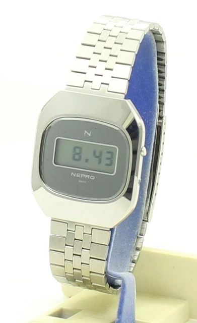 Montre Numérique Vintage Jordache Années 80 - Multicolore - Quartz - Occasion