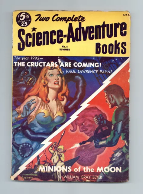 Two Complete Science-Adventure Books Pulp Jun 1952 #6 FN- 5.5