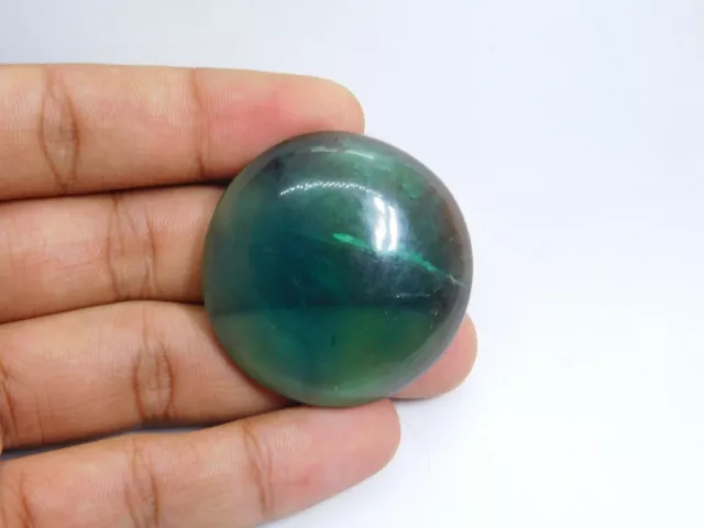 Fantastische Qualität! Natürliches Grün Fluorit Cabochon Lose Edelstein 190 Cts.