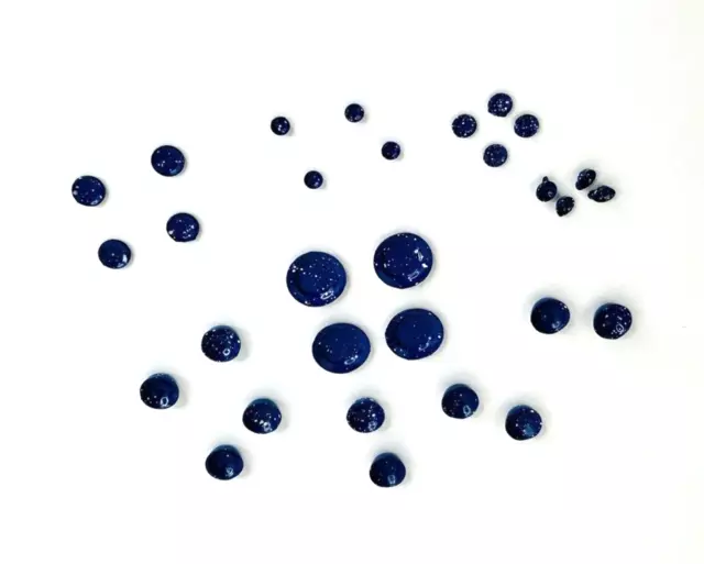 Dollhouse Miniature Blue Speckled Enamelware Set (30 Pc.)  Dishes Bowls Cups Set