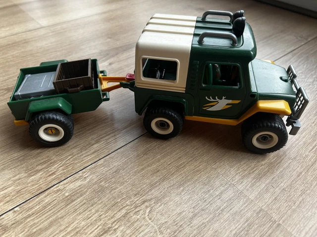 Playmobil 4206 Forst-Geländewagen mit Anhänger, gebraucht, ohne OVP