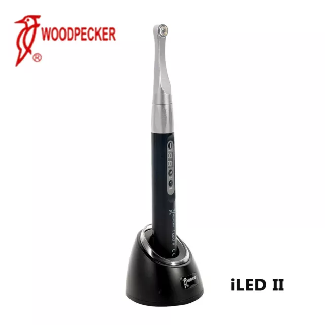 100% Woodpecker Dental ILED II Curing Light Lamp Wireless Metal Head 3000mW/cm2