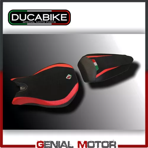 Revêtement Selle Noir-Rouge CS129901DA Ducabike Ducati Panigale 959 2016 > 2019