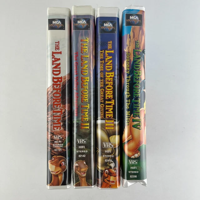 THE LAND BEFORE Time Movies IIV VHS 4 Clamshell Case Tape Set £11.41 PicClick UK