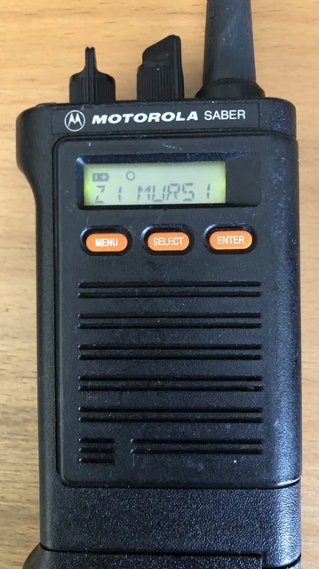 Motorola Saber Model II VHF 148-174 MHz H43QXJ7139CN with Rapid Charger Motorola Saber Model II VHF 148-174 MHz H43QXJ7139CN with Rapid Charger