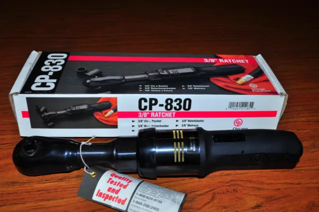 Chicago Pneumatic CP 830 3/8"Dr HighTorque Air Ratchet Max 100 Fb Made in Japan 2