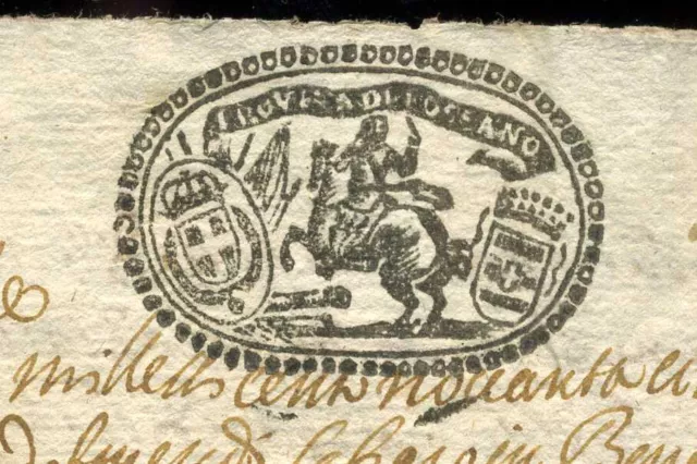 Governo di Fossano Antico Documento Manoscritto at 400
