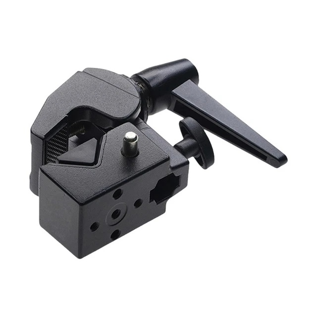 C-Clamp With 1/4" Screw Thread Spigot - Photo Studio Light Stand Mount, Tripod Grip For Cameras & Lights