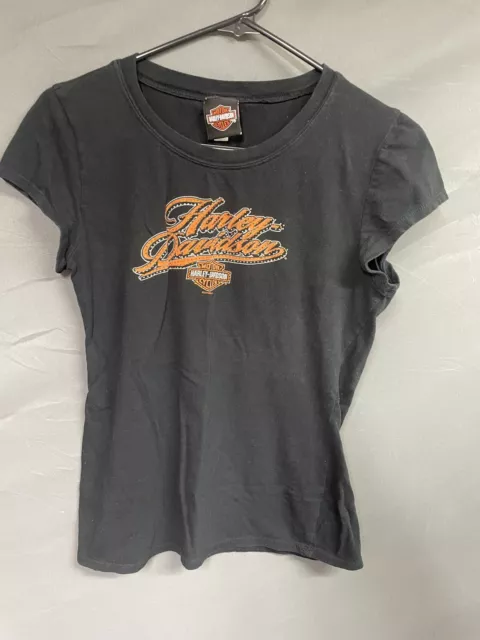 Harley Davidson Women’s Bedazzled Short Sleeve T-Shirt Size XL Evansville, IN