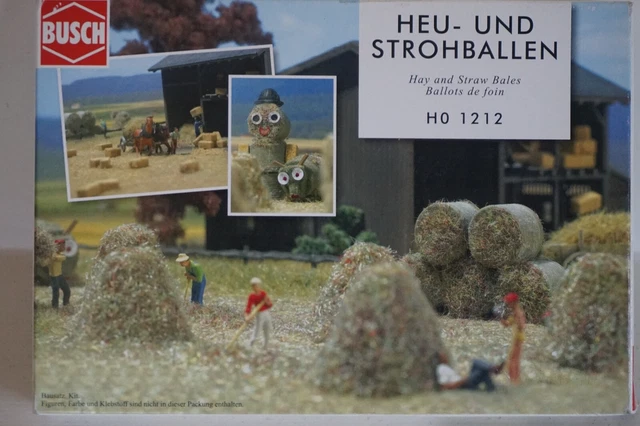 Maquette Ferroviaire Neuve  En Boite  Bottes / Meules De Foin  Busch  Ho  N°1212
