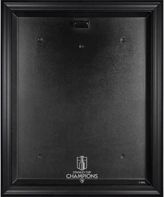 FLORIDA PANTHERS 2024 Stanley Cup Champions Black Framed Jersey Display