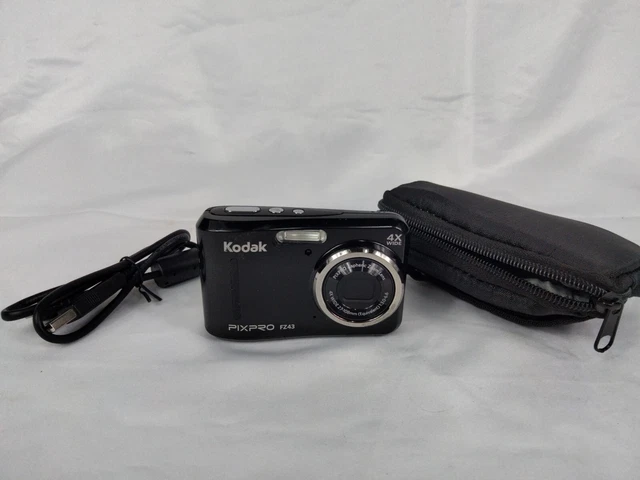 Kodak PIXPRO FZ43 16 MP Digital Camera - Black *works* + 32gb card