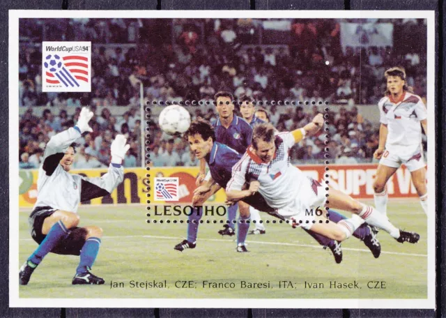 Briefmarken Fussball - Soccer - WM 1994 - LESOTHO - Block postfrisch