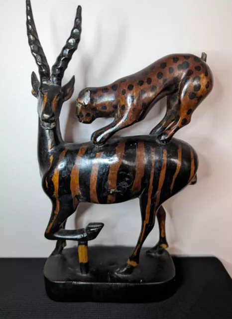 African Wooden Carved Animals Sculpture Africa