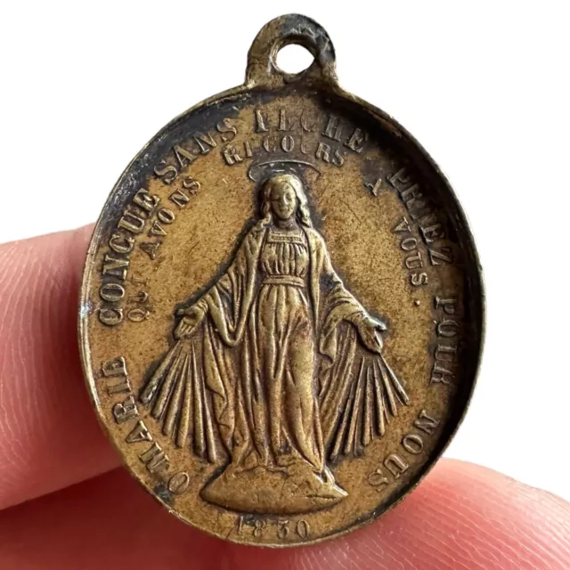 Médaille Religieuse Vierge Marie Priez Pour Nous Saint-Joseph