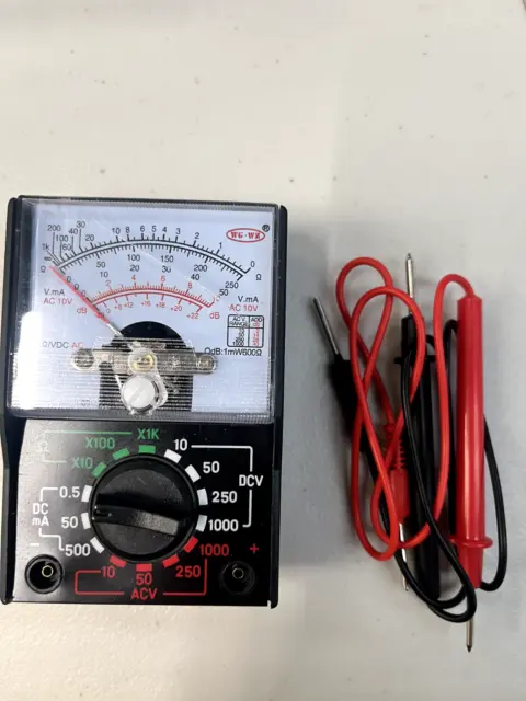 Analogue Multimeter AC DC Volts Ohm Electrical Circuit MultiTester Meter RRP £14