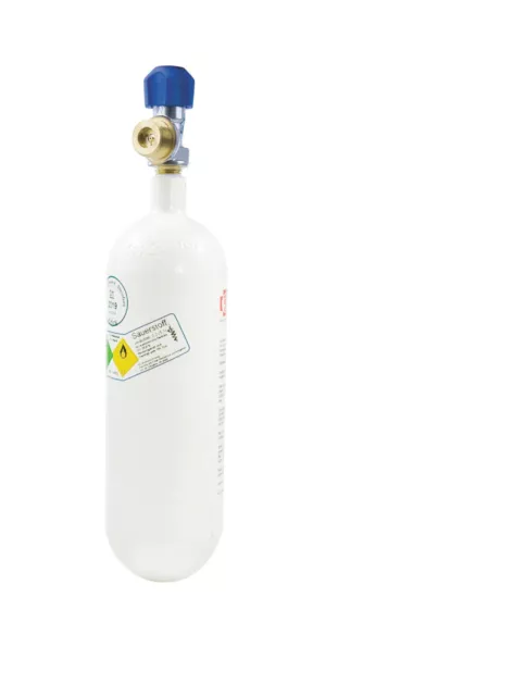 Sauerstoffflasche 2 l (Oxygen für Druckminderer Arzt Praxis Taucher Notfall CPR)