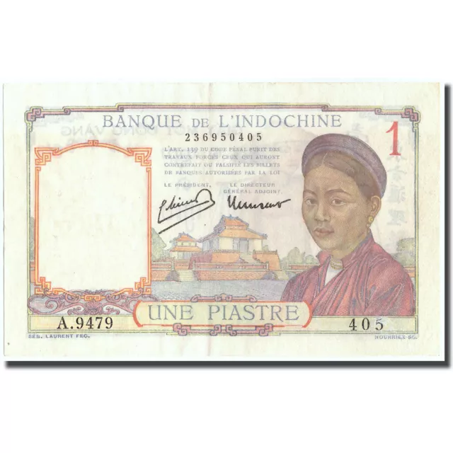 [#215369] Billet, FRENCH INDO-CHINA, 1 Piastre, Undated (1932-1939), KM:54e, SUP