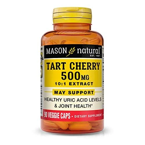 MASON NATURAL Tart Cherry 500 mg 10:1 Extract Veggie 90 Count (Pack of 1)