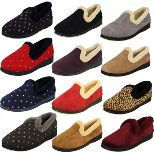 Ladies Padders Wide Fit Slippers Repose