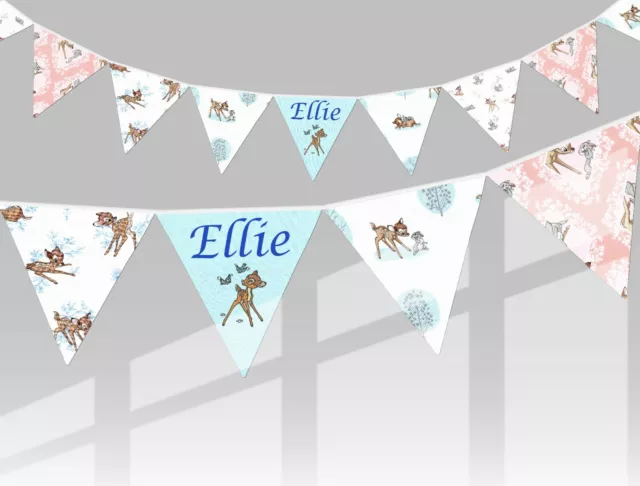 Personalised Disney Bambi Bunting for Child's Room, Birthday, Nursery