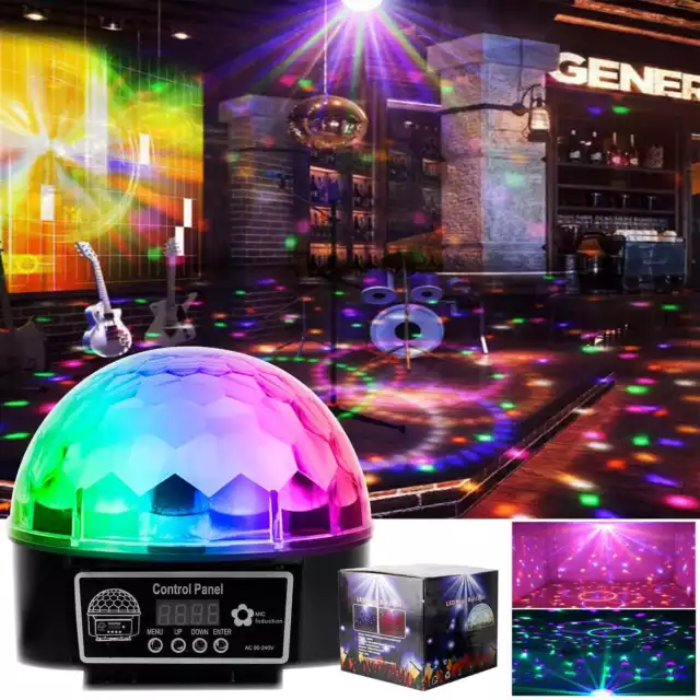 LED Boule de Disco Fête RGB Bühnenbeleuchtung Dj Discothèque Effet de Lumière