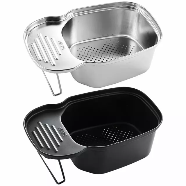 Over Sink Strainer Colander Basin Mesh Stainless Steel Filter Drain Basket