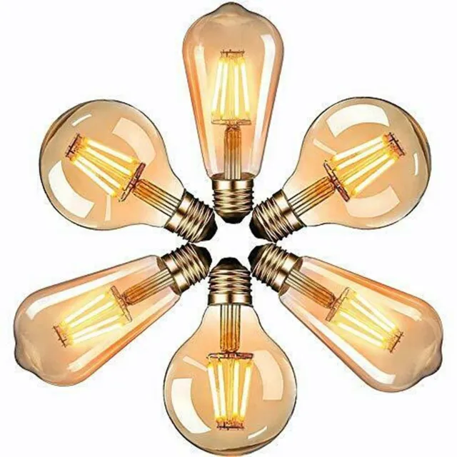 B22 or E27 Vintage Edison Light Bulb LED Filament Style Dimmable Light bulbs