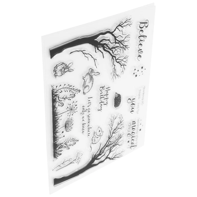 TPR Clear Stamps Art Stamps Kit Card Making Stamp Sets For Holiday Card