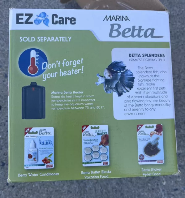 Marina Betta EZ Care Aquarium Kit Betta Fish Tank 0.7 Gal 3
