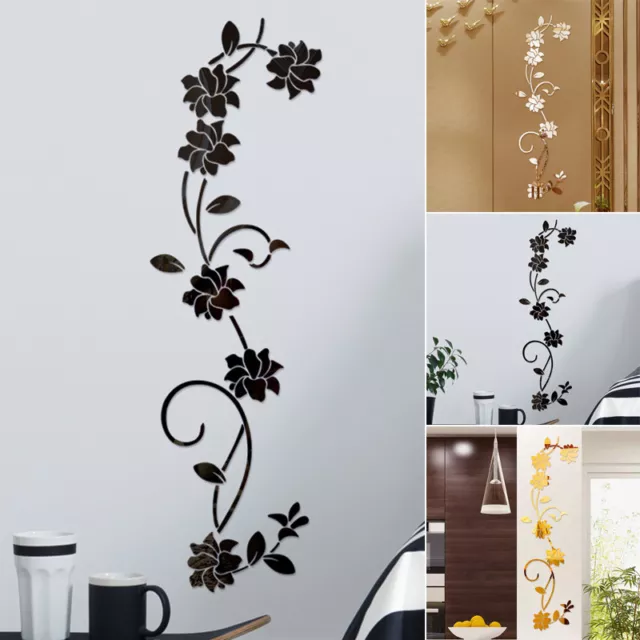 Flower Vine Fridge Waterproof Mural Decal Wall Sticker Removable DIY 30*100cm 3