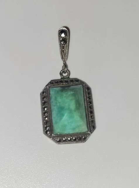 Pendentif Grenat Et Marcassite En Argent 925 - Neuf Avec étiquettes - Pour Femme