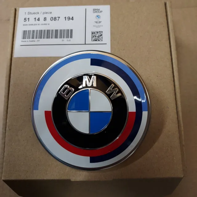 BMW emblem 50 Years M Ø 82mm / M