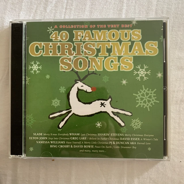 40 Famous Christmas Songs 2 CDs David Bowie Bing Crosby  und  Elton John: