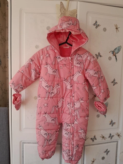 NEXT GIRLS UNICORN Snowsuit 18 24 M 16.00 PicClick UK