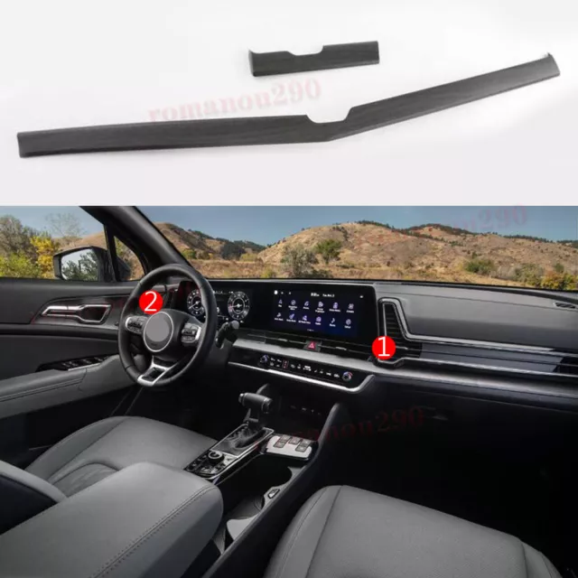FOR KIA SPORTAGE 20232024 Wood Grain Look Center Console Air Outlet