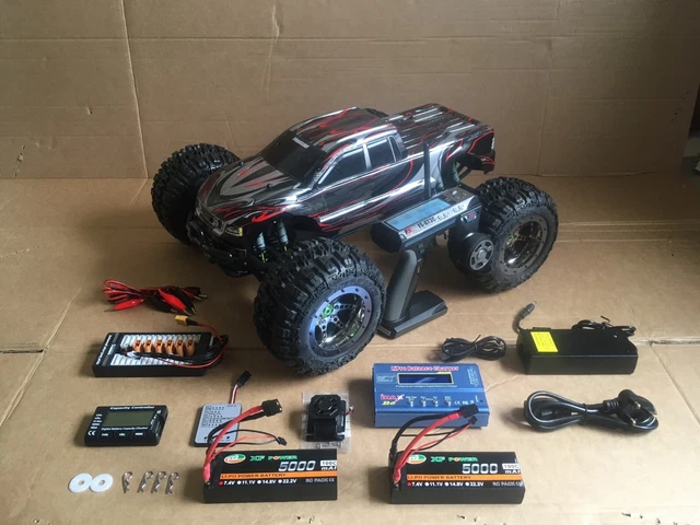 TRAXXAS  E-MAXX 1:8th BRUSHLESS UPGRADED CUSTOM BUILD  4S LiPo 150A RTR