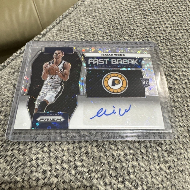 2024 PANINI PRIZM Basketball FBRWNG Isaiah Wong RC FASTBREAK AUTO EUR