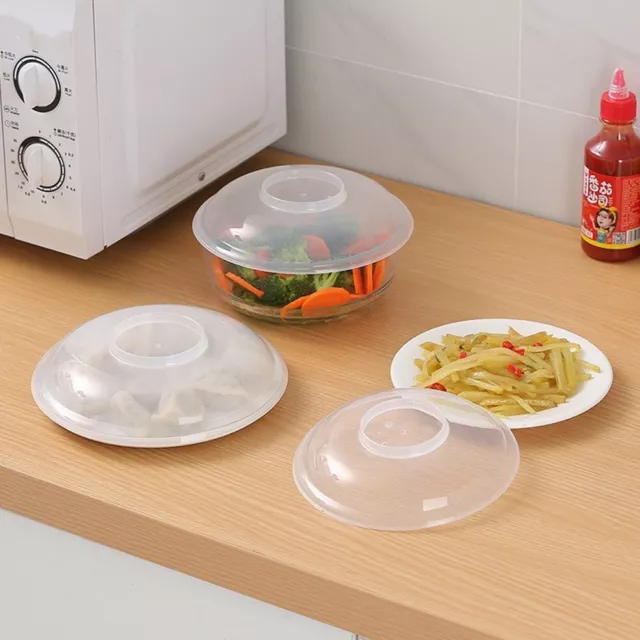 Heat Resistant Microwave Splatter Cover Transparent Fresh Cover for Microwaving