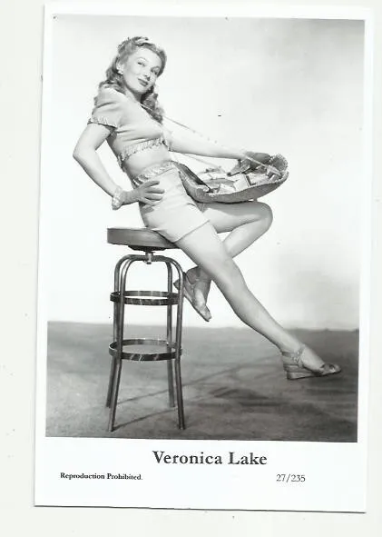 (Bx18) Veronica Lake Photo Card (27/235) Filmstar  Pin Up Glamour Girl