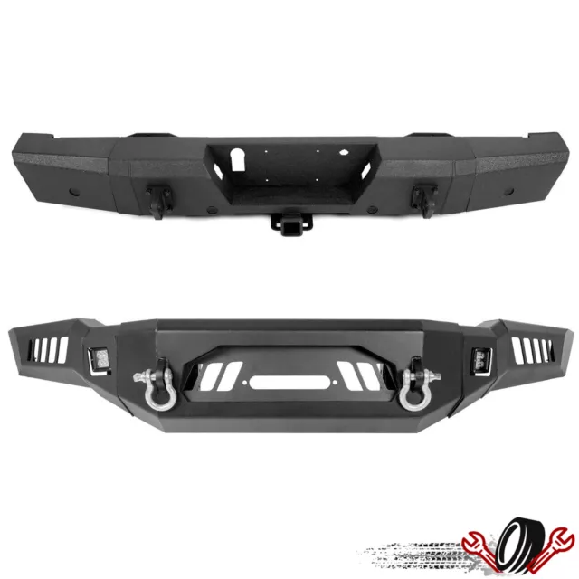 For Ford F150 2018-2020 Front Bumper w/ LED Light or Rear Bumpe w/ Sensor Holes