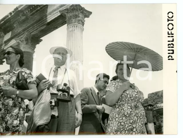 1956 POMPEI Scavi archeologici - Comitiva di turisti sovietici in visita *Foto