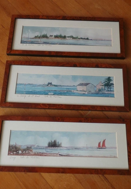 Lot De 3 Aquarelles Originales Personnages Littéraires Par Ann Murray