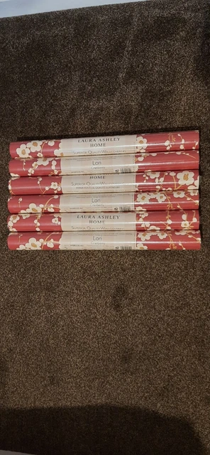 NEW LORI CRANBERRY Laura Ashley Wallpaper *x6 ROLLS*