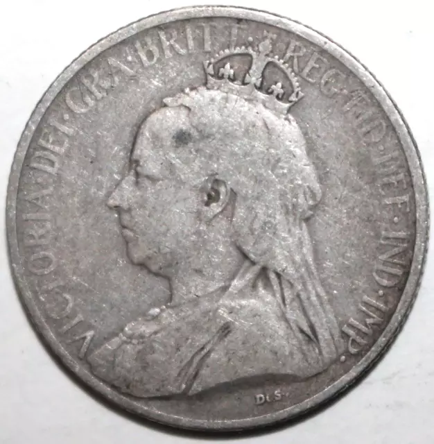 British Cyprus 9 Piastres Coin 1901 KM# 6 UK Silver .925 Queen Victoria Nine 2