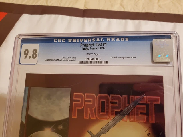 PROPHET #v2 #1 CGC 9.8 Graded Image Comics 8/95 White Pages Chromium Wraparound 2