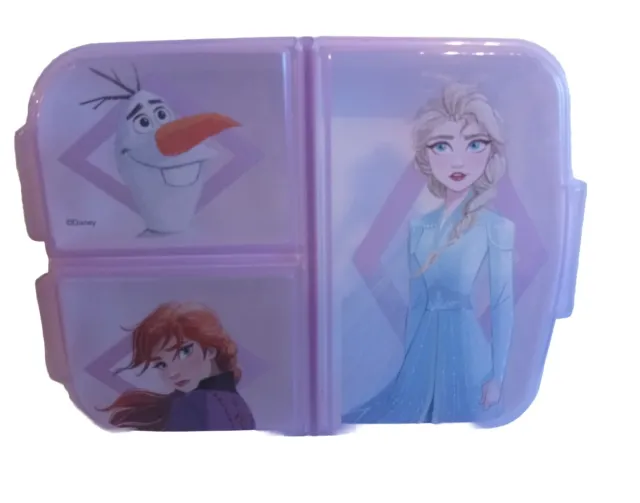 Disney Frozen 2 Die Eiskönigin Anna und Elsa Lunchbox 3 Fächer Brotdose OVP